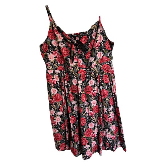 Torrid 3 Dress Skater Poplin Floral Tie Front Cottagecore Coquette Fairycore - Picture 1 of 6